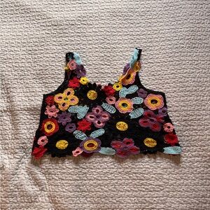 Floral Crochet Top